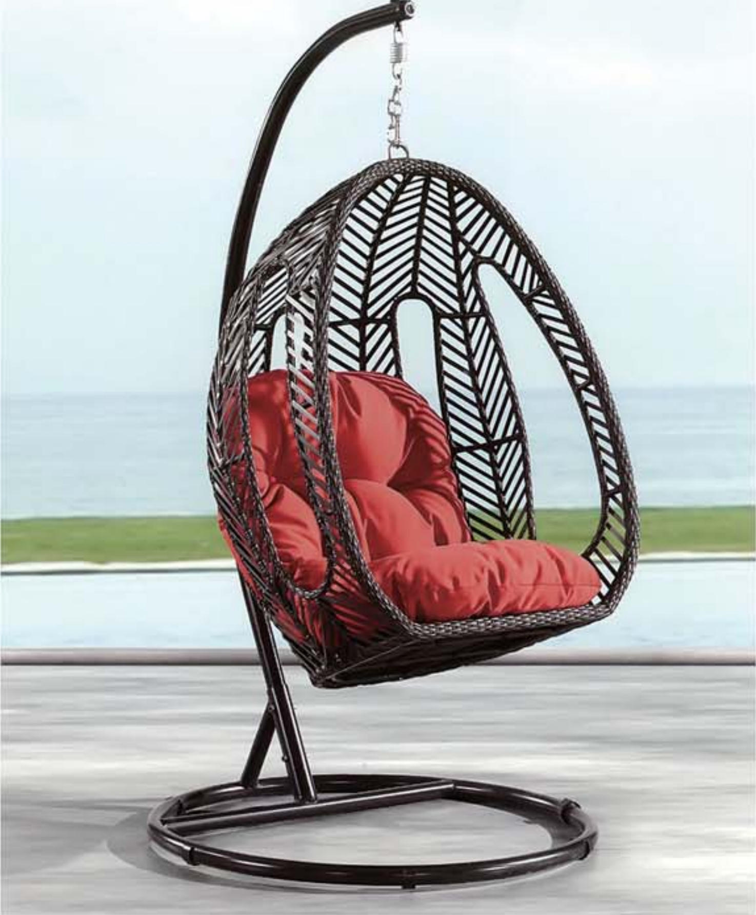 Patio Garden Balcony Outdoor Furniture Egg Shaped Modern Leisure Buy New Indoor Swing Chair With Stand