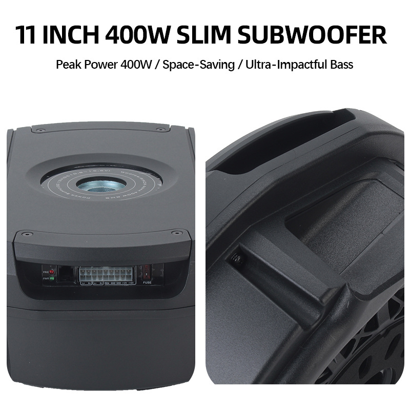 Car Manufacturer 400w Power Aluminum 4-ohm Loud Housing Spare Tire Sub Woofer Wheel 11 Inch Audio Subwoofer Horn Speaker