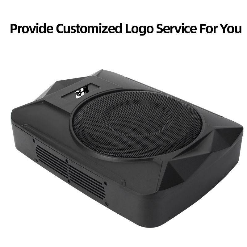 Car Audio Loud Hifi Slim Amplifier Underseat Bass Subwoofer 10 Inch Aluminum Basket Sub Woofer Speaker With Box