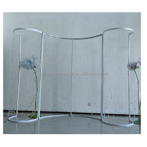 Wedding Supplies Clear Beads Curtain Pole Photo Booth Backdrop Stand For Wedding Events Decoration