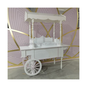 Wedding backdrop decorations champagne dessert display cart cotton candy carts for parties