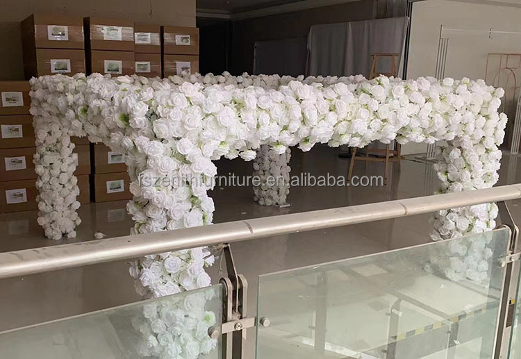 Wedding Decor 10x10 Chuppah Gazebo Artificial Flowers Arch for Wedding