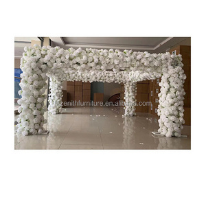 Wedding Decor 10x10 Chuppah Gazebo Artificial Flowers Arch for Wedding