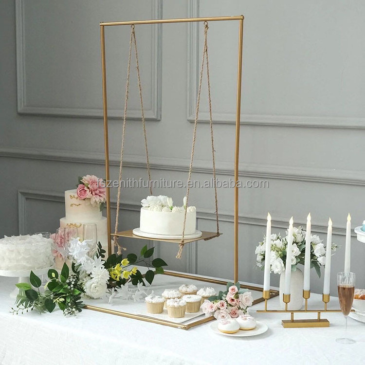 Luxury Party Display Decoration Hanging Swing Wedding Cake Stand