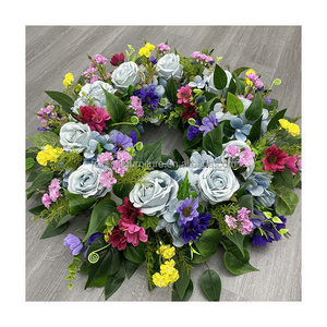 Funeral supplies funeral decorations artificial flower wreath funeral flowers