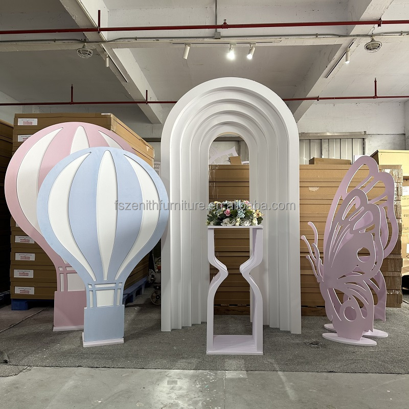 Wedding event prop hot air balloon pink hot balloon decoration for sale