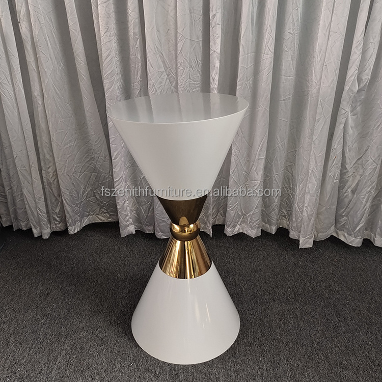 Wholesale mirror royal stainless steel high top wedding party cocktail table