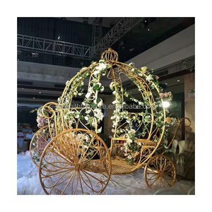 Wedding  Favor Wire Centerpiece Cinderella Pumpkin Horse Carriage for Sale