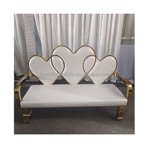 High Quality Heart Shape Furniture Sofa Bride and Groom Wedding Sofas for Wedding Decoration