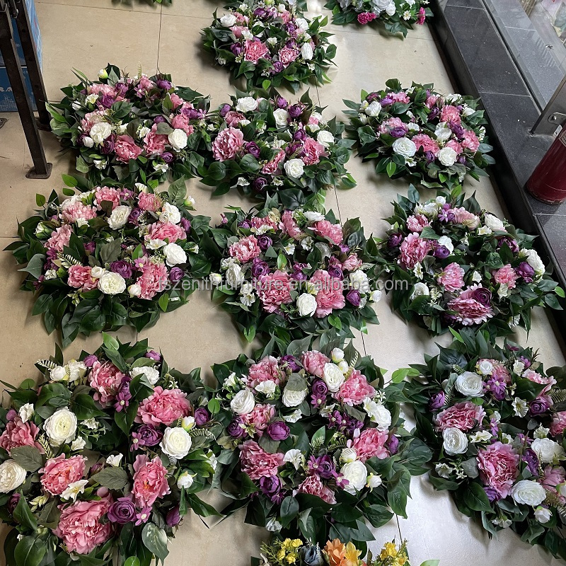 Funeral supplies funeral decorations artificial flower wreath funeral flowers