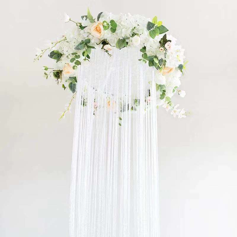 Event Party Supplies Wedding Drapes Curtains String Curtain Set With Ring Stand