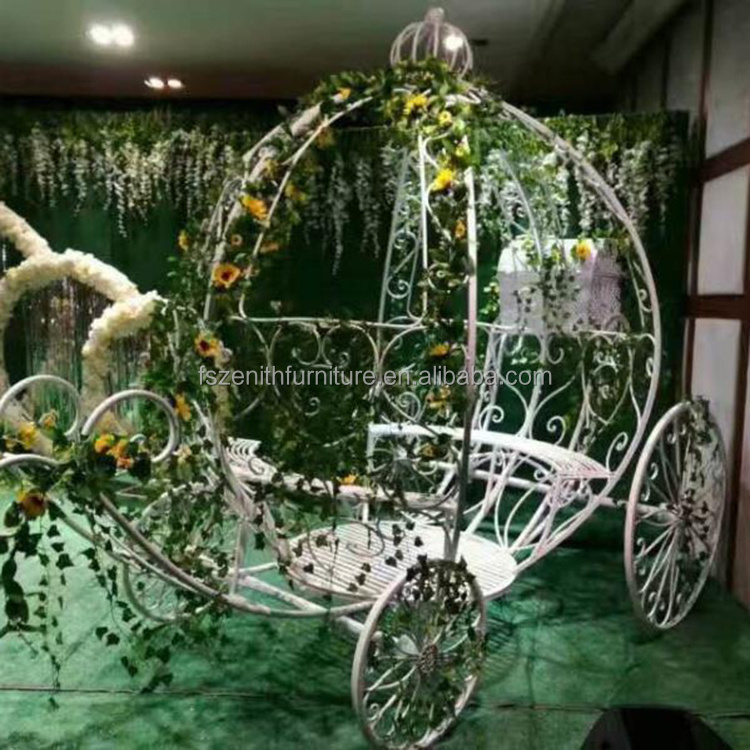 Wedding  Favor Wire Centerpiece Cinderella Pumpkin Horse Carriage for Sale