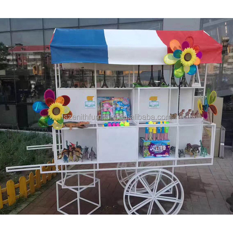 2021 New Design Metal Candy Cart With Wheels For Weddings Parties