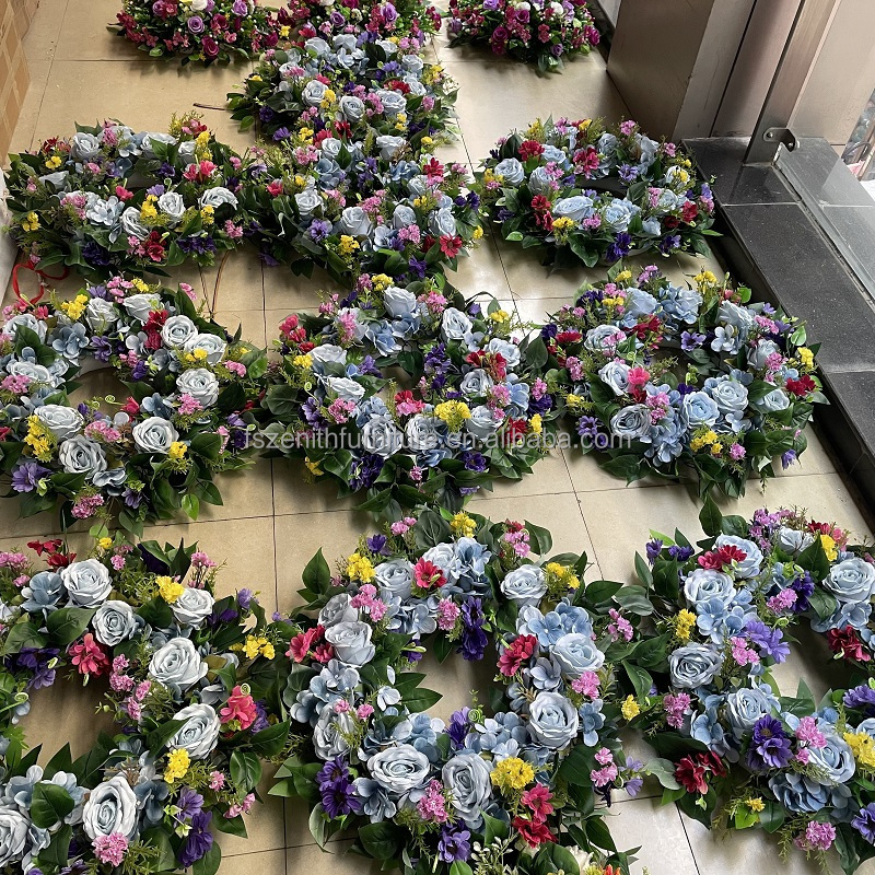 Funeral supplies funeral decorations artificial flower wreath funeral flowers