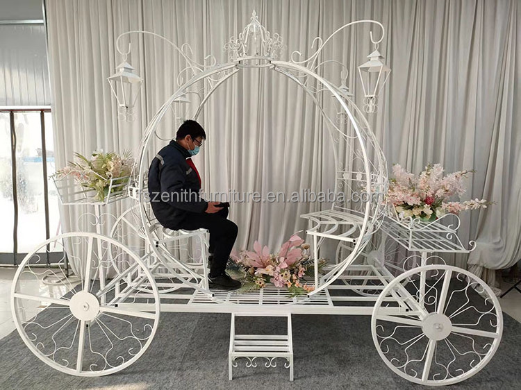 Royal white holiday festival wedding horse carriage for sale