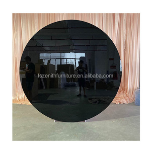 Zhongyi Hot Sales Luxury Wedding Decor Shiny White Balloons Round Acrylic Arch Backdrop