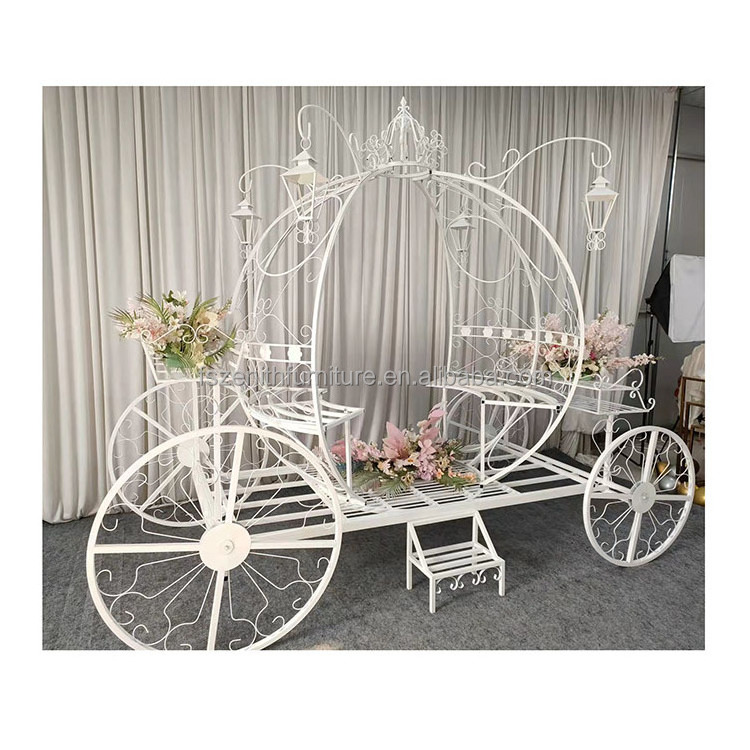 Royal white holiday festival wedding horse carriage for sale