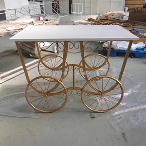 2021 New Design Metal Candy Cart With Wheels For Weddings Parties