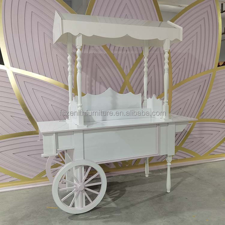 Wedding display racks champagne cart dessert bar cotton candy cart with wheels for parties