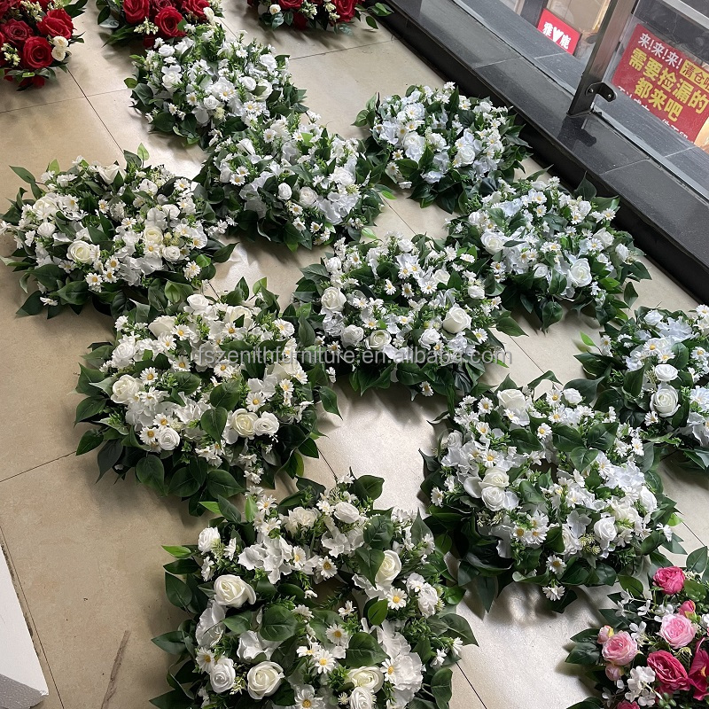 Funeral supplies funeral decorations artificial flower wreath funeral flowers