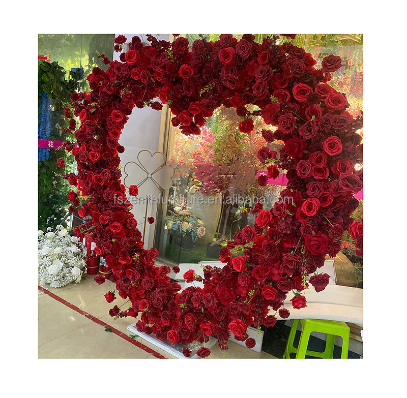 Outdoor Decor Sakura Tree Large Heart Arch Japanese Cherry Blossom Trees For Wedding Entrance