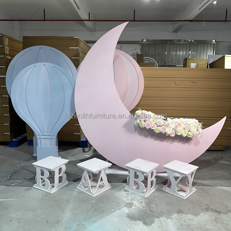 Wedding event prop hot air balloon pink hot balloon decoration for sale