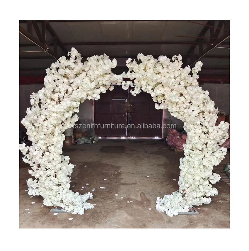 Outdoor Decor Sakura Tree Large Heart Arch Japanese Cherry Blossom Trees For Wedding Entrance