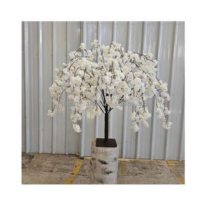 Flower centerpiece artificial cherry blossom tree centerpieces for wedding table decoration