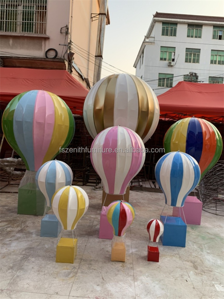 Customized large luxury outdoor fiberglass hot air balloon for wedding