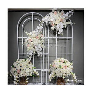 Wedding center piece decoration artificial silk kissing ball flower ball for table centerpiece