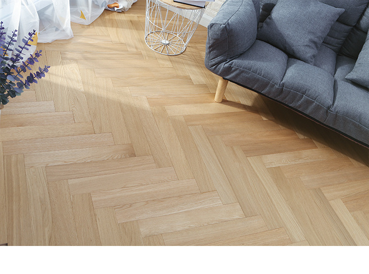 Indoor Use Engineered Wood Flooring Short Board 15mm Thickness More Styles Herringbone Fishbone Parquet Flooring