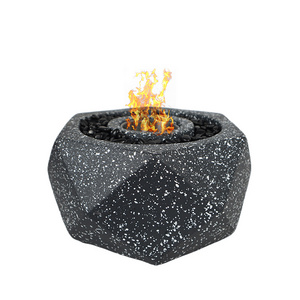 2023 Hot Backyard Decor Rubbing Alcohol Fueled Concrete Fire Bowl Tabletop Fire Pit