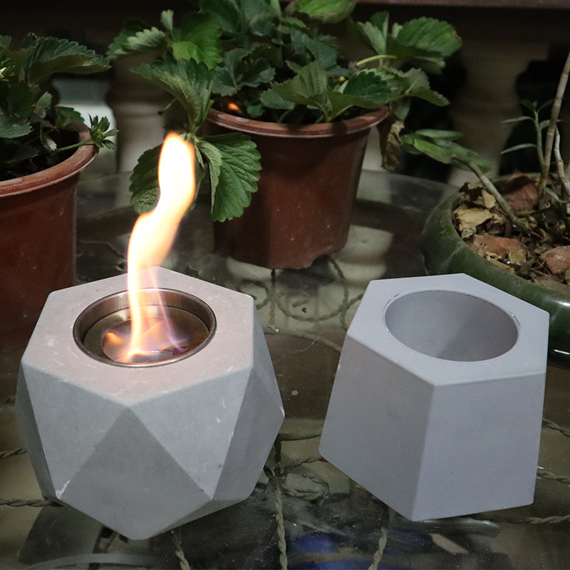 Superior Quality Fireplace Portable Mini Tabletop Fire Pit Concrete Table Top Fire Pit Bowl On Sale