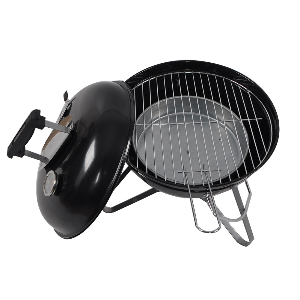 14 Inch Mini Portable Charcoal Kettle Grill Camping Bbq Grill