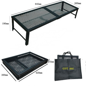 Heavy Duty Barbecue Folding Grill /open fire campfire cooking grate/fire pit grill