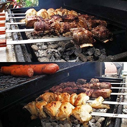 stainless steel skewers/flat skewer/Kebab Rotating BBQ Skewers