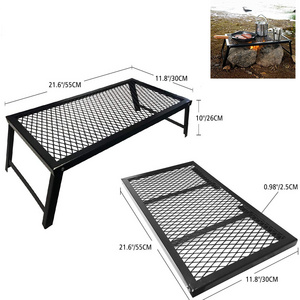 Heavy Duty Barbecue Folding Grill for Outdoor BBQ over Open Fire/Heavy Duty Over Fire Portable Camp Grill