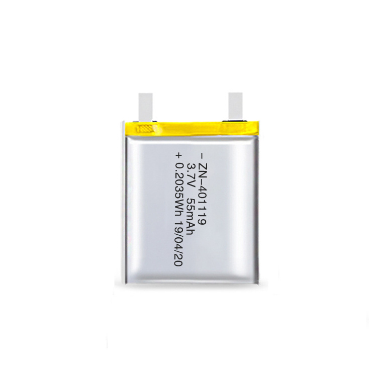 Smallest Rechargeable Cell 3.7V 55Mah 50Mah 85Mah 90Mah 880Mah 950Mah Li Lithium Polymer Lipo Battery