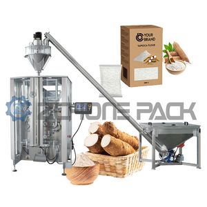 Sus 304 Fully Automatic Vertical Powder Packing Machine 1kg 2kg 5kg Bagging Cassava Wheat Flour Packaging Machine