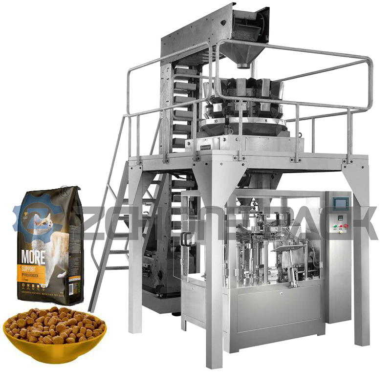 Article Twist/beef Jerky/ Nut/food Multihead Weigher Doypack Granule Packing Machine Sealing Machines Plastic Packaging 880 1300