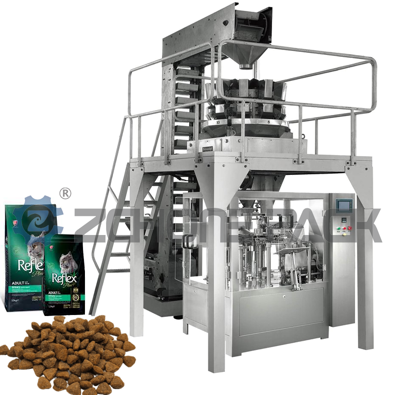 Article Twist/beef Jerky/ Nut/food Multihead Weigher Doypack Granule Packing Machine Sealing Machines Plastic Packaging 880 1300