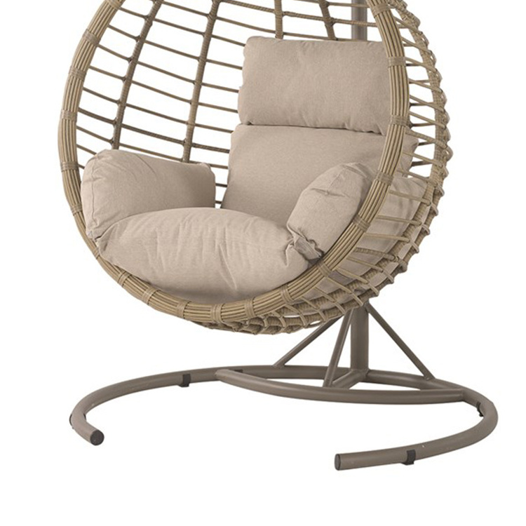 Hot Sell Outdoor Furniture Hanging Rattan Egg Chair Leisure Wicker Patio Swing Chairs Modern Living Room Sofa European Style