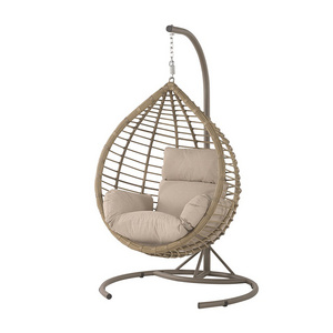 Hot Sell Outdoor Furniture Hanging Rattan Egg Chair Leisure Wicker Patio Swing Chairs Modern Living Room Sofa European Style