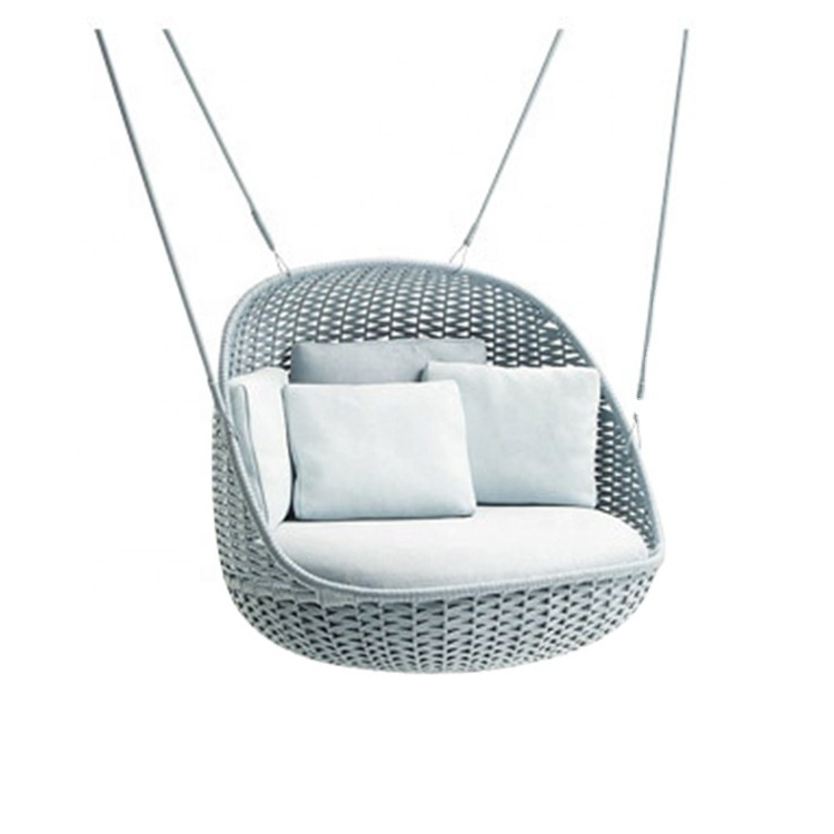 Hammock Chair Macrame Swing Patio Swings Hanging Cotton Rope Hammock Patio Swings Hanging Chair for Indoor and Outdoor Use