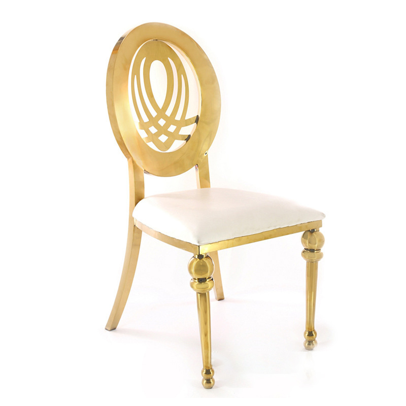 luxury new bride and groom gold wedding chair