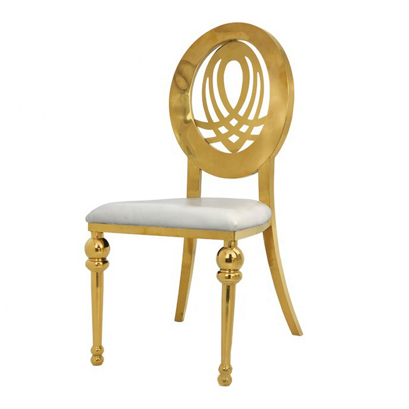 luxury new bride and groom gold wedding chair