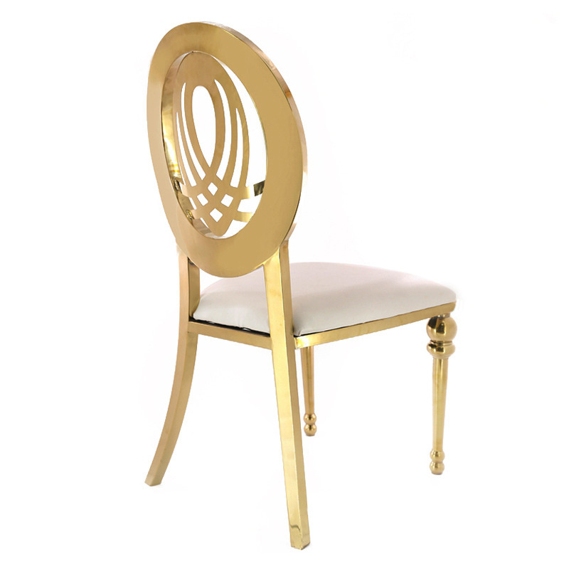 luxury new bride and groom gold wedding chair