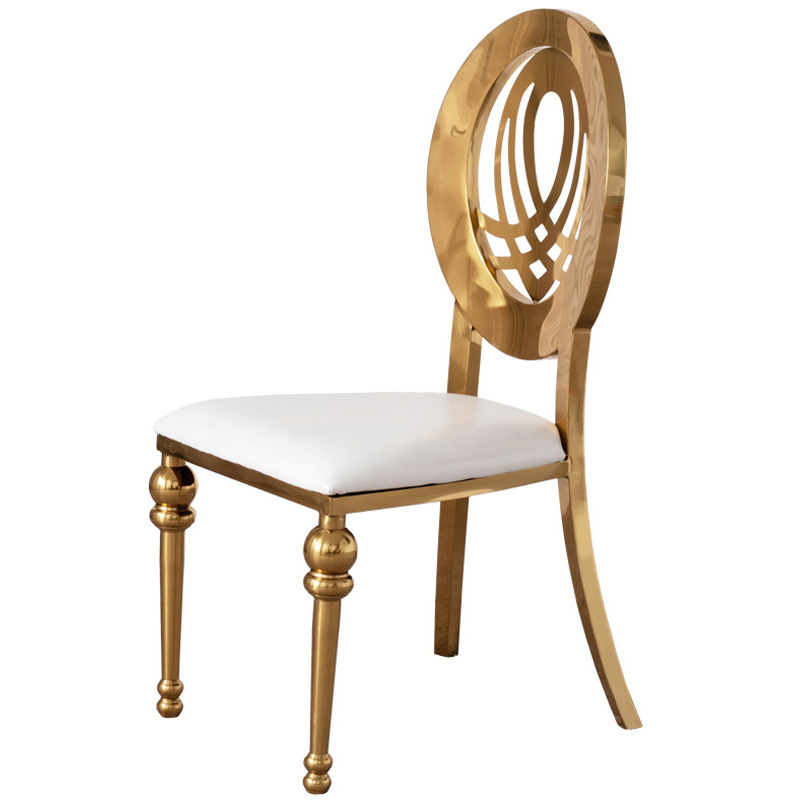 luxury new bride and groom gold wedding chair