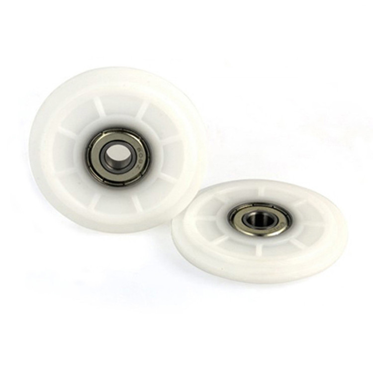 Cheap 608zz bearing pulley wheel small U groove nylon furniture wheel sliding furniture wheel