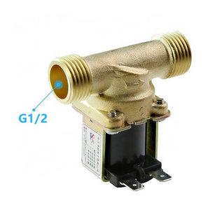 SEA Water Inlet Valve Brass Copper DC12V/24V Normally Closed Washing Machine Parts Solenoid Valve DN15 1/2'' Inch FPDJ-11